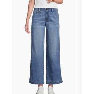 Land's End Mid Rise Wide Leg Jeans - 6P